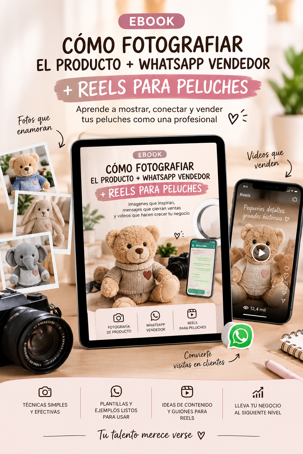 Como Fotografiar el Producto + WhatsApp Vendedor + Reels para Peluches