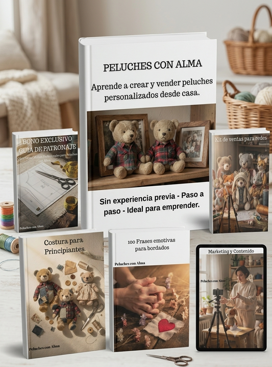 Peluches con Alma: Aprende a crear y vender peluches personalizados desde casa